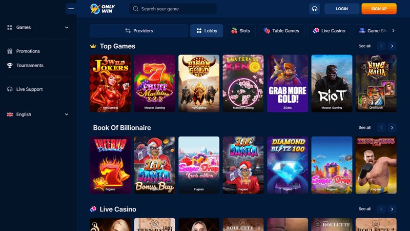 The Best Games to Play at OnlyWin Casino